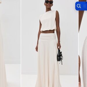 Lioness Cream field of dreams set top and maxi  Skirt